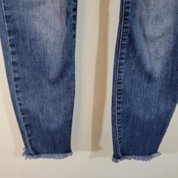 KUT FROM THE KLOTH Womens Denim Blue Jeans Skinny Frayed Hem Sz 10 KP701… - Picture 3 of 14